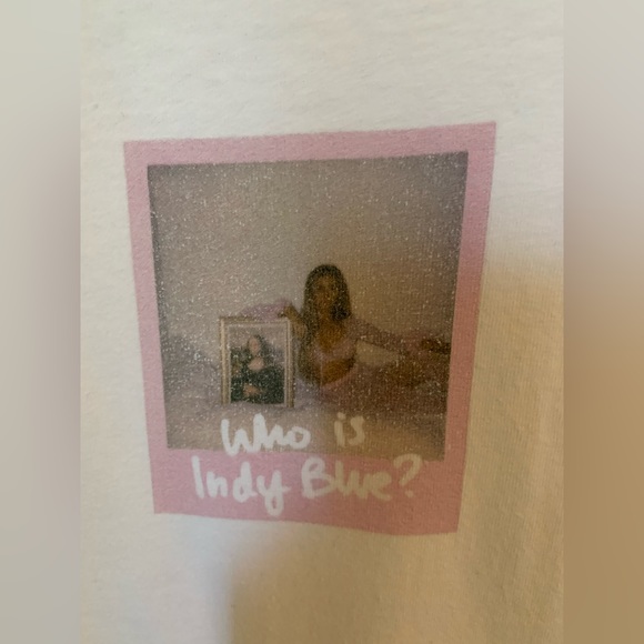 Lonely Ghost Who Is Indy Blue White Short Sleeve T-shirt | Size Medium - Picture 4 of 5